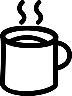 Coffee Hot Mug Hand Drawn Outline Sketch Drawing Svg, Free Vectors File